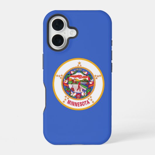 Apple iPhone 16 Case-Mate mit Flagge von Minnesota Hülle (Rückseite)