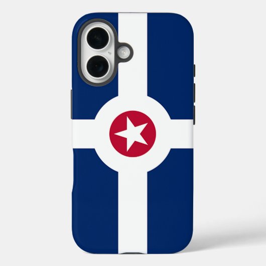 Apple iPhone 16 Case-Mate mit Indianapolis-Flagge Hülle (Rückseite)
