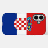 Apple iPhone 16 Case-Mate mit kroatischer Flagge Hülle (Rückseite (Horizontal))