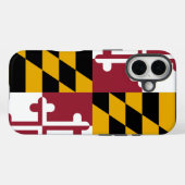 Apple iPhone 16 Case-Mate mit Maryland-Flagge Hülle (Rückseite (Horizontal))