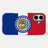 Apple iPhone 16 Case-Mate mit Missouri-Flagge Hülle (Rückseite (Horizontal))