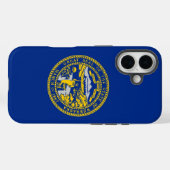 Apple iPhone 16 Case-Mate mit Nebraska-Flagge Hülle (Rückseite (Horizontal))