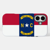 Apple iPhone 16 Case-Mate mit North Carolina Flagg Hülle (Rückseite (Horizontal))