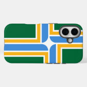 Apple iPhone 16 Case-Mate mit Portland-Flagge Hülle (Rückseite (Horizontal))