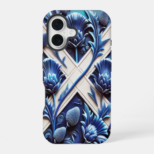 Apple iPhone 16 Case-Mate mit Schottischen Disteln Hülle (Rückseite)