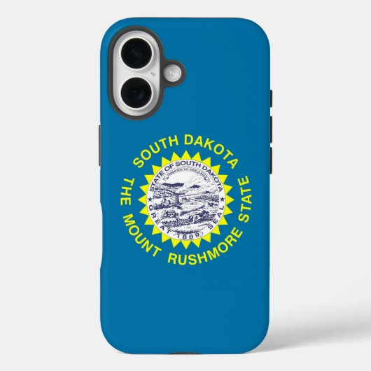 Apple iPhone 16 Case-Mate mit South Dakota Hülle (Rückseite)