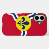 Apple iPhone 16 Case-Mate mit St. Louis-Flagge Hülle (Rückseite (Horizontal))