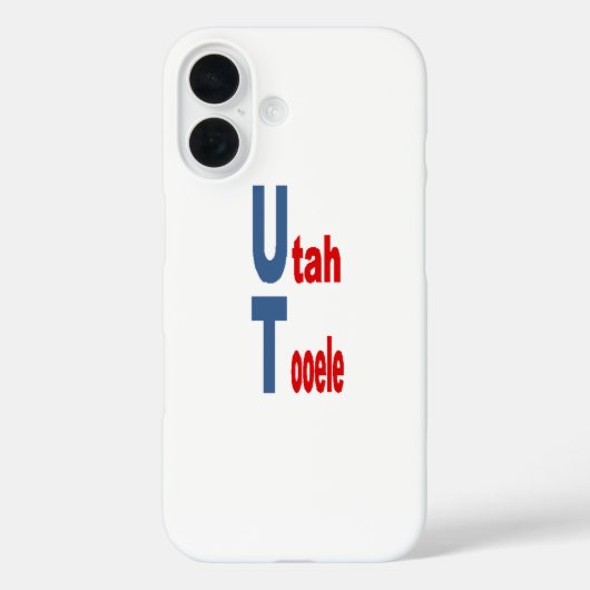 Apple iPhone 16 Case  UTAH  TOURISM (Rückseite)