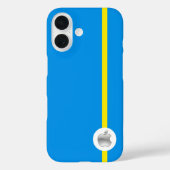 Apple iPhone 16 Cover blau (Rückseite)