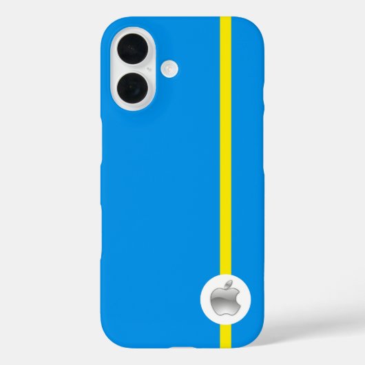 Apple iPhone 16 Cover blau (Rückseite)