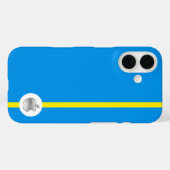 Apple iPhone 16 Cover blau (Rückseite (Horizontal))