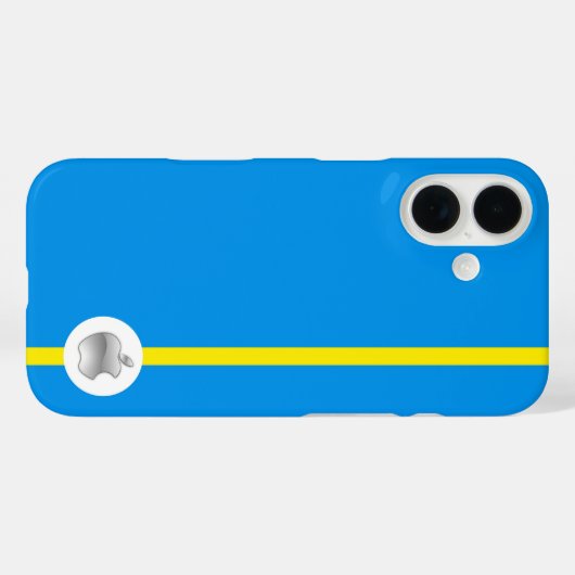 Apple iPhone 16 Cover blau (Rückseite (Horizontal))