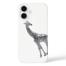 Apple iPhone 16 Crystal Giraffe Art Design Hülle 