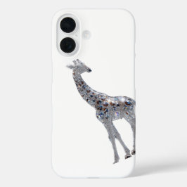 Apple iPhone 16 Crystal Giraffe Art Design Hülle 