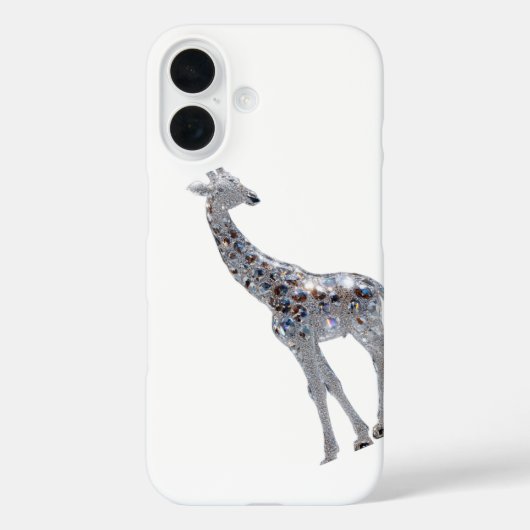 Apple iPhone 16 Crystal Giraffe Art Design Hülle  (Rückseite)