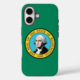 Apple iPhone 16 Hülle, Flagge des Bundesstaates Wa Hülle