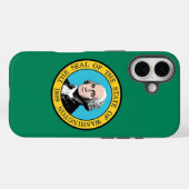 Apple iPhone 16 Hülle, Flagge des Bundesstaates Wa Case-Mate iPhone Hülle (Rückseite (Horizontal))