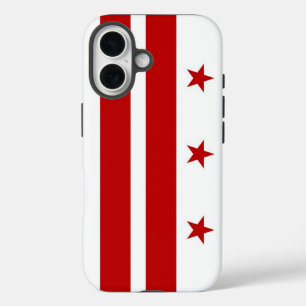 Apple iPhone 16 Hülle, Washington DC Flagge Hülle