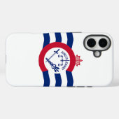 Apple iPhone 16 Plus Case-Mate Cincinnati-Flagge Hülle (Rückseite (Horizontal))