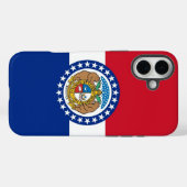 Apple iPhone 16 Plus Case-Mate, Flagge von Missour Case-Mate iPhone Hülle (Rückseite (Horizontal))