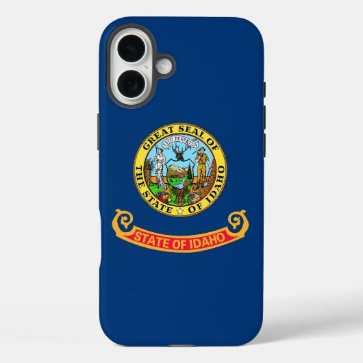 Apple iPhone 16 Plus Case-Mate Idaho Flag Hülle (Rückseite)