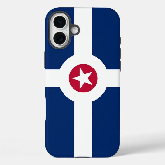 Apple iPhone 16 Plus Case-Mate Indianapolis Flagge Hülle (Rückseite)