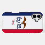 Apple iPhone 16 Plus Case-Mate Iowa-Flagge Hülle (Rückseite (Horizontal))