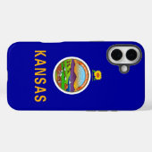 Apple iPhone 16 Plus Case-Mate Kansas Flag Hülle (Rückseite (Horizontal))