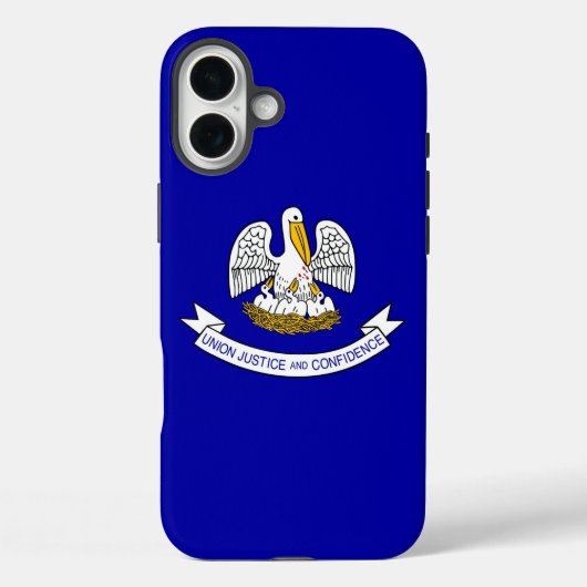 Apple iPhone 16 Plus Case-Mate, Louisiana-Flagge Case-Mate iPhone Hülle (Rückseite)