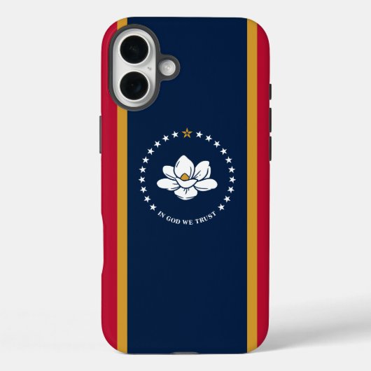Apple iPhone 16 Plus Case-Mate Mississippi-Flag Hülle (Rückseite)