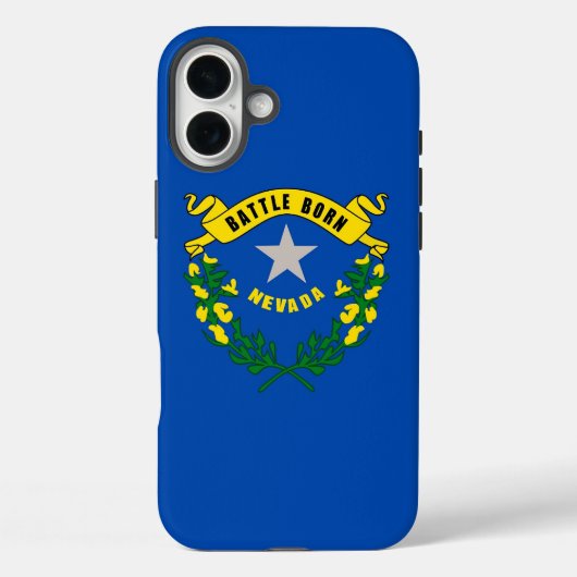 Apple iPhone 16 Plus Case-Mate Nevada Flag Case-Mate iPhone Hülle (Rückseite)