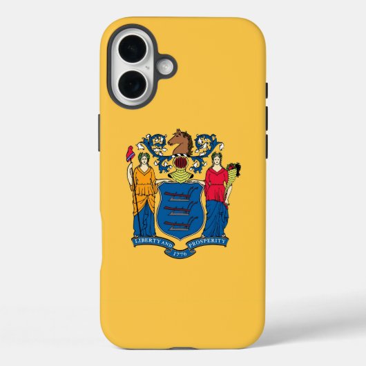 Apple iPhone 16 Plus Case-Mate New Jersey-Flag Hülle (Rückseite)
