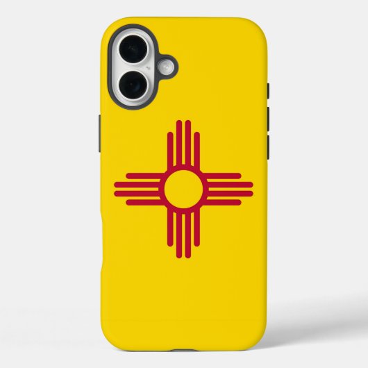 Apple iPhone 16 Plus Case-Mate New Mexico Flag Hülle (Rückseite)