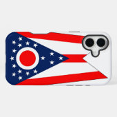 Apple iPhone 16 Plus Case-Mate Ohio-Flagge Hülle (Rückseite (Horizontal))