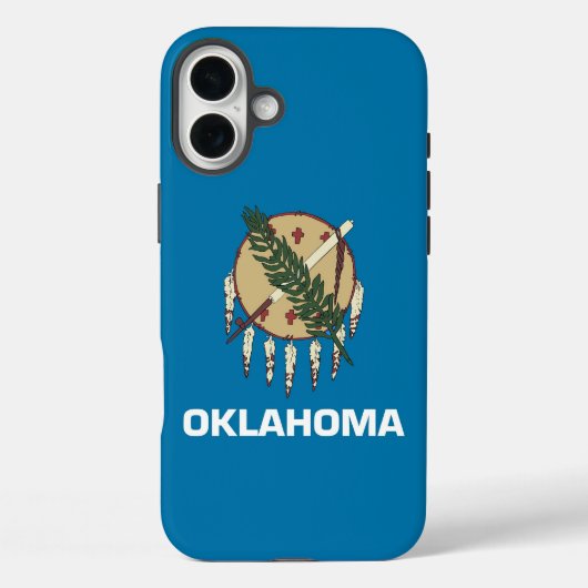 Apple iPhone 16 Plus Case-Mate, Oklahoma-Flagge Case-Mate iPhone Hülle (Rückseite)