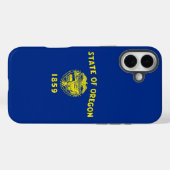 Apple iPhone 16 Plus Case-Mate, Oregon-Flagge Case-Mate iPhone Hülle (Rückseite (Horizontal))