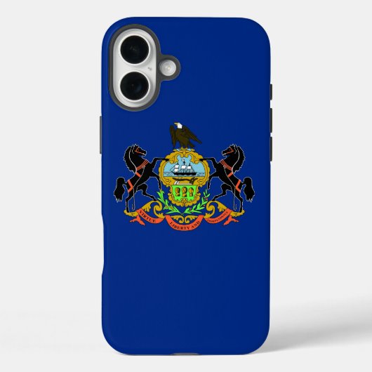 Apple iPhone 16 Plus Case-Mate Pennsylvania-Flagge Hülle (Rückseite)