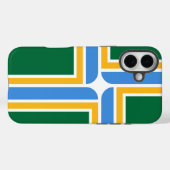 Apple iPhone 16 Plus Case-Mate Portland-Flagge Hülle (Rückseite (Horizontal))