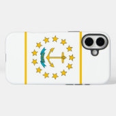 Apple iPhone 16 Plus Case-Mate Rhode Island Flagge Hülle (Rückseite (Horizontal))