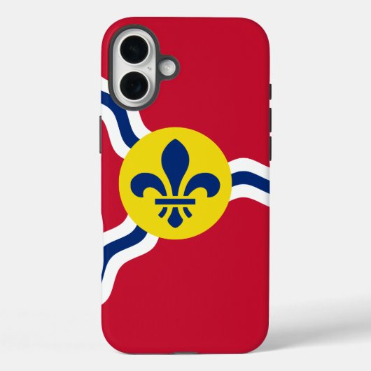 Apple iPhone 16 Plus Case-Mate St. Louis Flag Hülle (Rückseite)