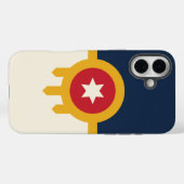Apple iPhone 16 Plus Case-Mate Tulsa City flag Case-Mate iPhone Hülle (Rückseite (Horizontal))