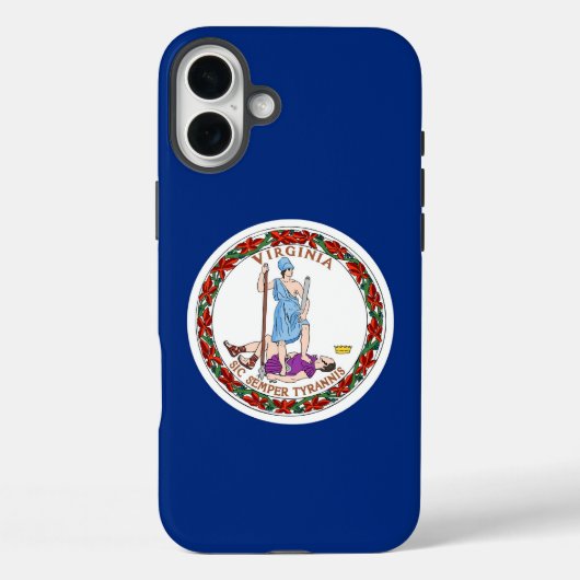Apple iPhone 16 Plus Hülle, Virginia-Flagge Case-Mate iPhone Hülle (Rückseite)