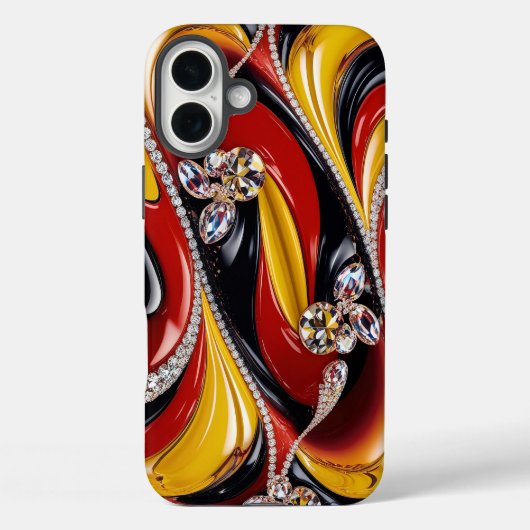 Apple iPhone 16 Plus Mate, Belgien Farben Case-Mate iPhone Hülle (Rückseite)