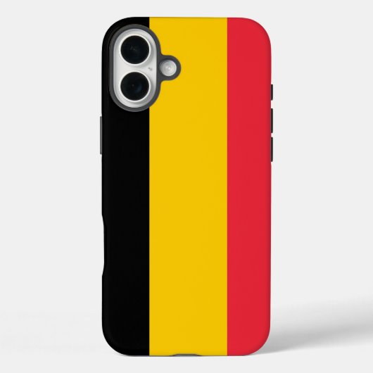 Apple iPhone 16 Plus Mate, belgische Flagge Case-Mate iPhone Hülle (Rückseite)