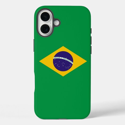 Apple iPhone 16 Plus Mate, Brasilien-Flagge Case-Mate iPhone Hülle (Rückseite)