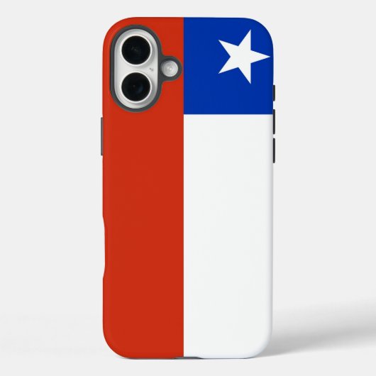 Apple iPhone 16 Plus Mate, Chile-Flagge Case-Mate iPhone Hülle (Rückseite)