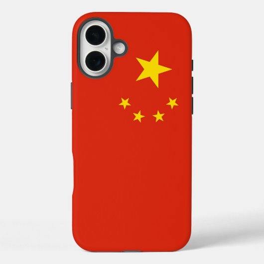 Apple iPhone 16 Plus Mate, China-Flagge Case-Mate iPhone Hülle (Rückseite)