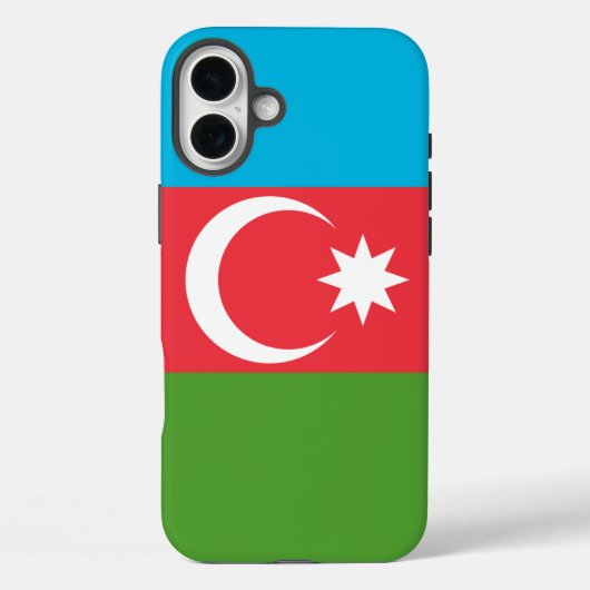 Apple iPhone 16 Plus Mate, Flagge Aserbaidschan Case-Mate iPhone Hülle (Rückseite)