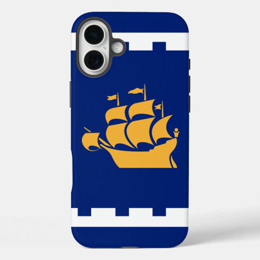 Apple iPhone 16 Plus Mate, Flagge von Québec Case-Mate iPhone Hülle (Rückseite)