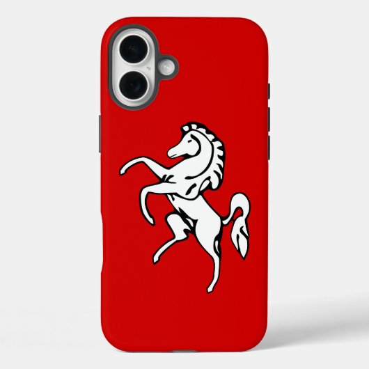 Apple iPhone 16 Plus Mate, Kent County flag Case-Mate iPhone Hülle (Rückseite)